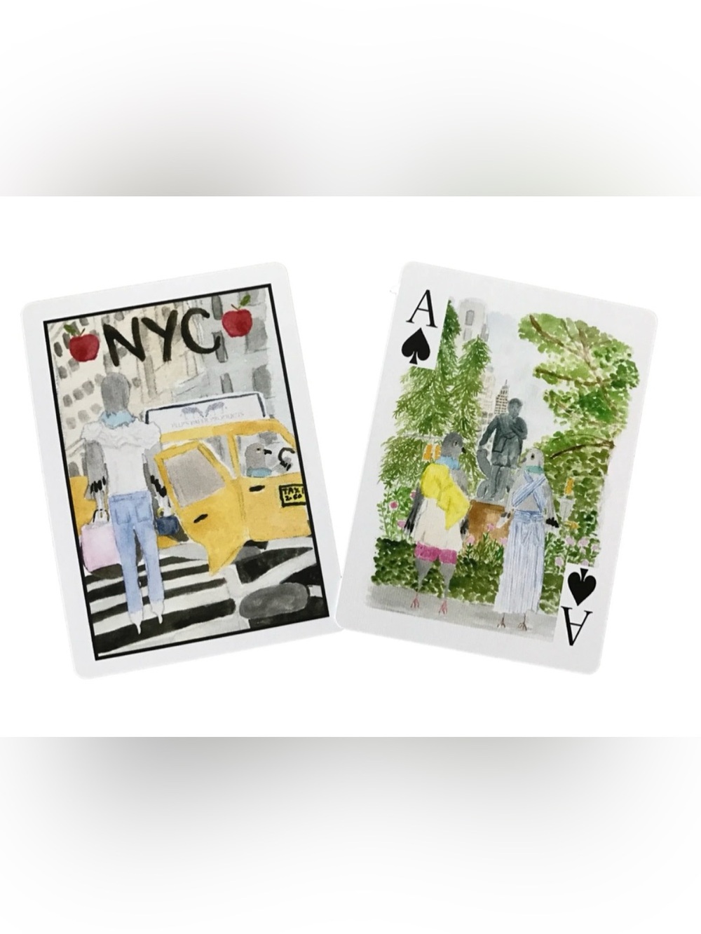 LouLou Baker “New York City” designer pigeon playing cards - NWT (unopened)